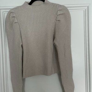 Autum cashmere puff sleeve sweater